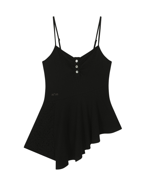 PETAL SLEEVELESS / BLACK