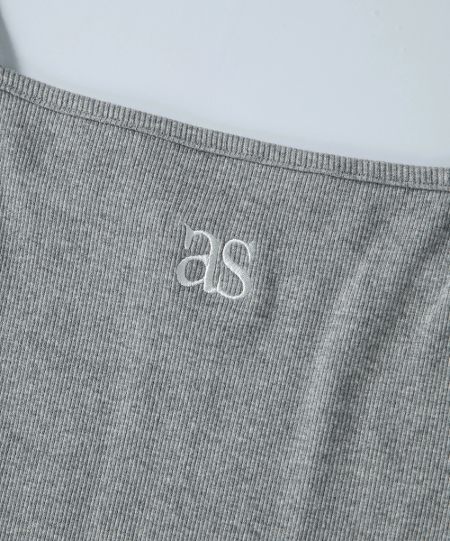 LAYER SHIRRING SLEEVELESS / GRAY