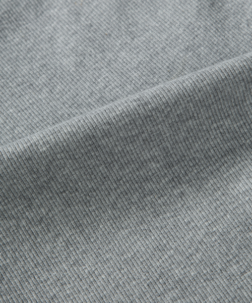 LAYER SHIRRING SLEEVELESS / GRAY