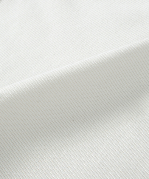 LAYER SHIRRING SLEEVELESS / WHITE
