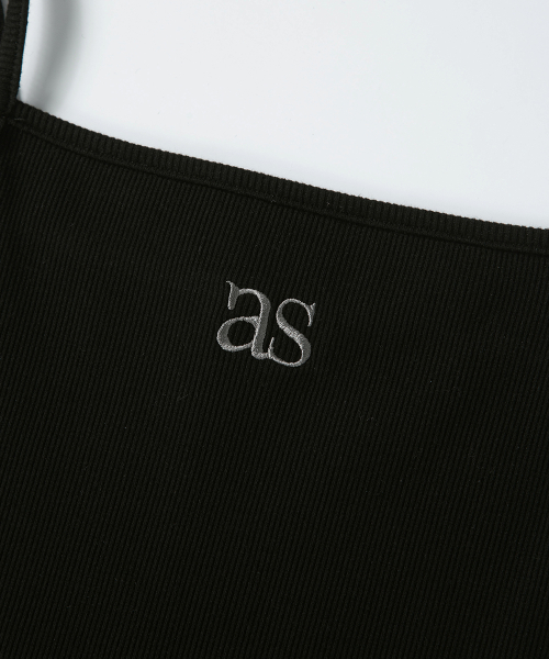 LAYER SHIRRING SLEEVELESS / BLACK
