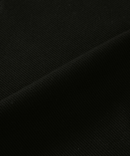 LAYER SHIRRING SLEEVELESS / BLACK