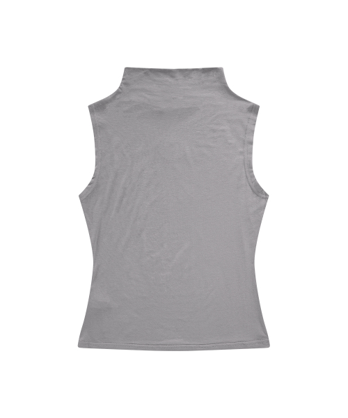 HUSH HIGH-NECK SLEEVELESS / DUSTY
