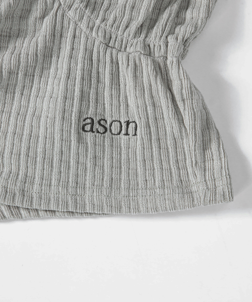 SOFT SHIRRING TEE / GRAY