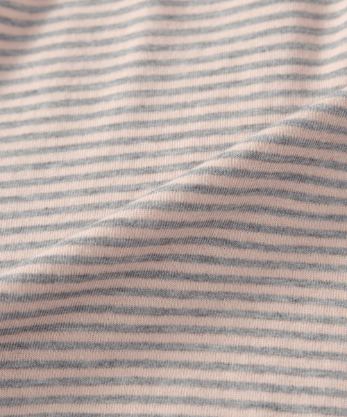 RIPPLE STRIPE SLEEVELESS / PINK