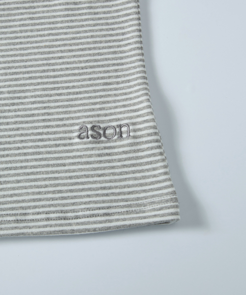 RIPPLE STRIPE SLEEVELESS / GRAY