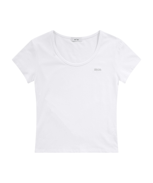 PLAIN SLIM TEE / WHITE