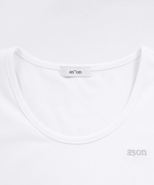 PLAIN SLIM TEE / WHITE