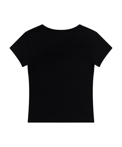 PLAIN SLIM TEE / BLACK