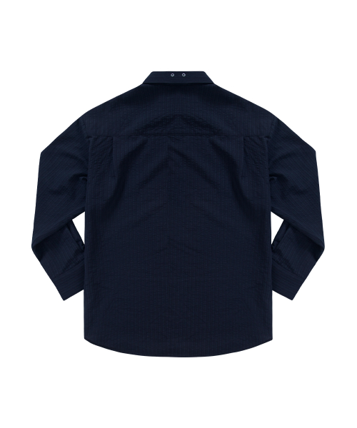 LAVE STRIPE SHIRT / NAVY