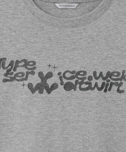 Vivid Twirl Glitter Top [Gray]