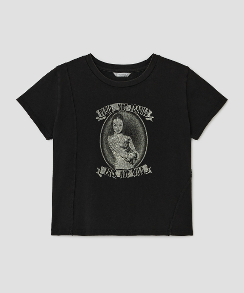 Washed Not Fragile Top [Black]