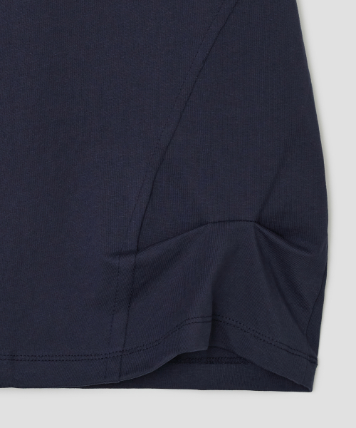 Hotfix Stitch Off Shoulder Top [Navy]