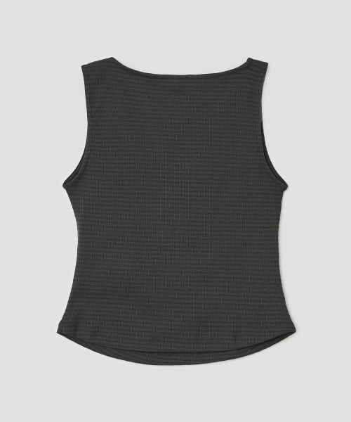 Asymmetric Twist Top [Charcoal]