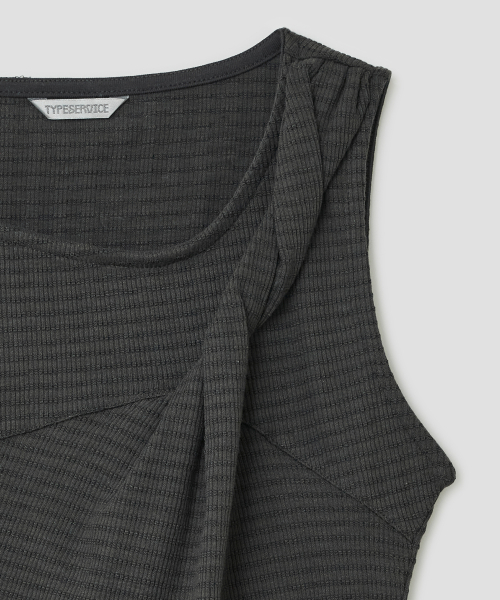 Asymmetric Twist Top [Charcoal]
