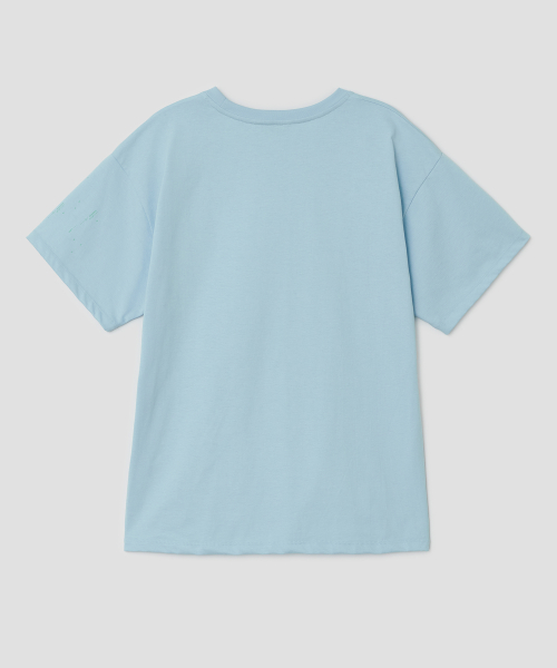 Scattered Ruched Top [Blue]