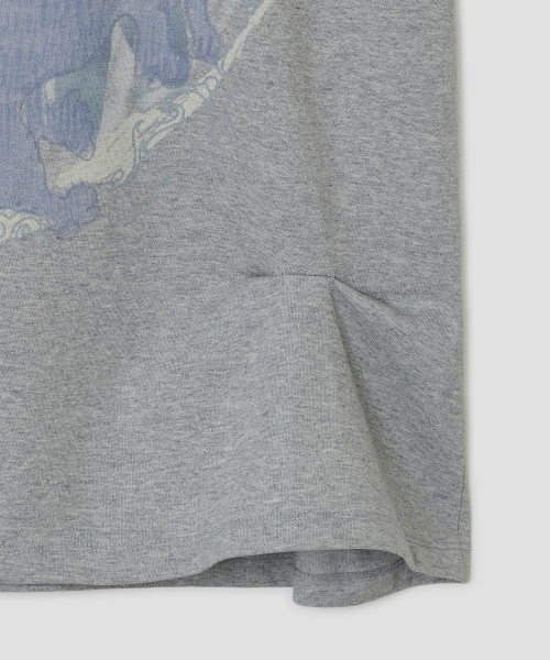 New Me Ruched Top [Gray]