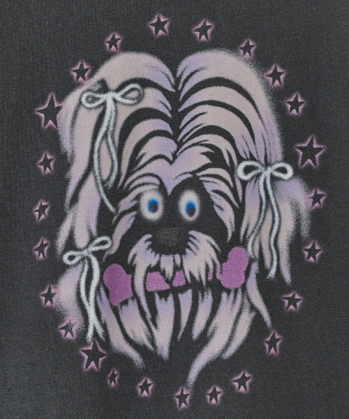 Furry Puppy Top [Charcoal]