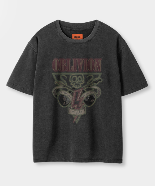 VLAD VINTAGE OBLIVION SEMI-CROP T-SHIRT_PIGMENT CHARCOAL