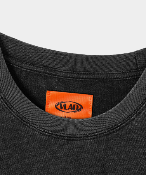 VLAD N.ROVER SEMI-CROP T-SHIRT_PIGMENT CHARCOAL