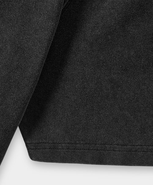 VLAD N.ROVER SEMI-CROP T-SHIRT_PIGMENT CHARCOAL