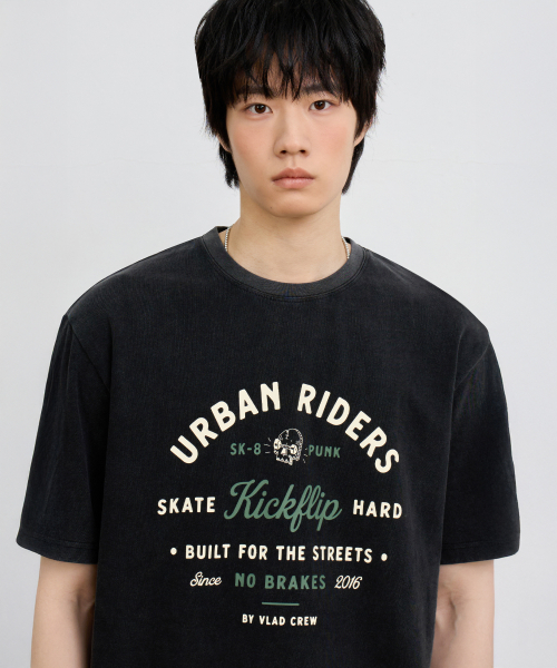 VLAD PUNK SEMI-CROP T-SHIRT_PIGMENT CHARCOAL