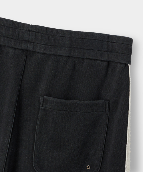 VLAD ONE-TUCK CURVED TRACK SWEAT PANTS_HALF BERMUDA 2 COLOR