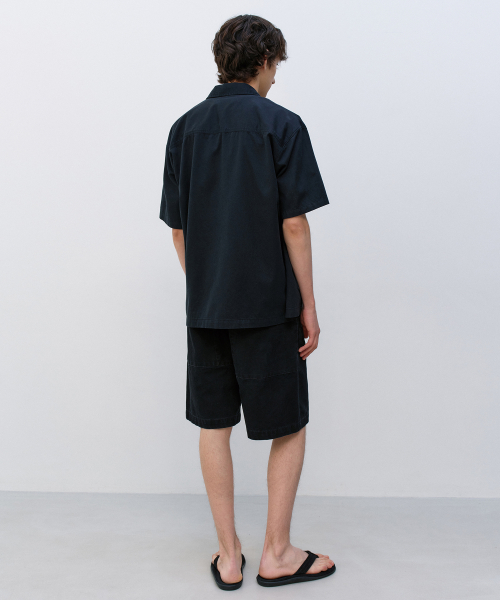 Duck Cotton Stand-Up Shorts FADED BLACK