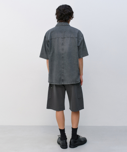 Double Knee Shorts CHARCOAL