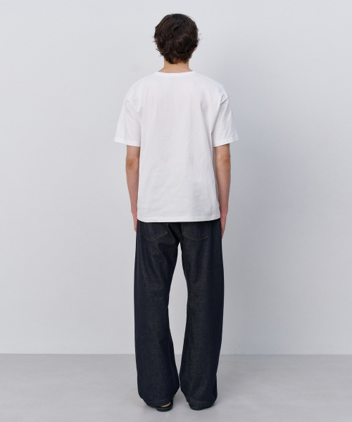 Knotted Graphic T-Shirt WHITE