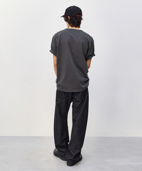 Stripe T-Shirt CHARCOAL