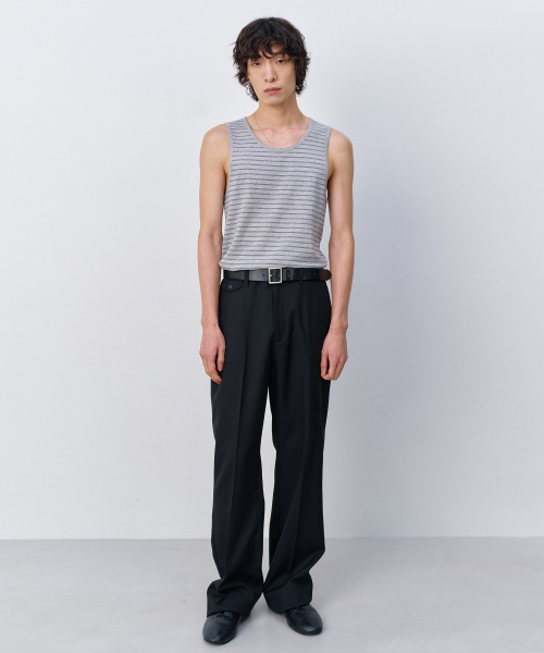 Stripe Tank Top MELANGE GREY