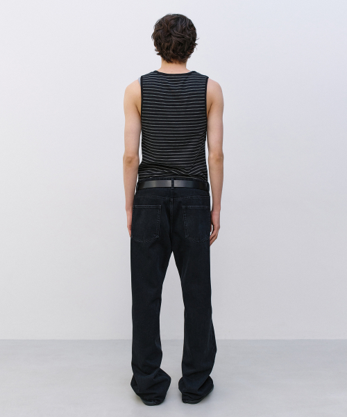 Stripe Tank Top BLACK