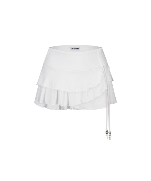 HOTFIX HOOL SKIRT PANTS WHITE