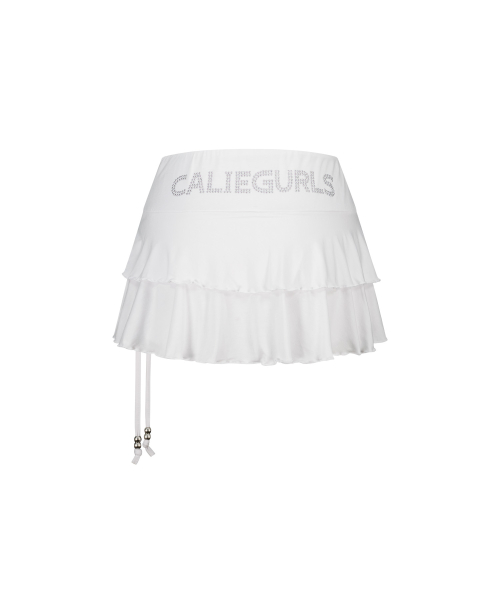 HOTFIX HOOL SKIRT PANTS WHITE