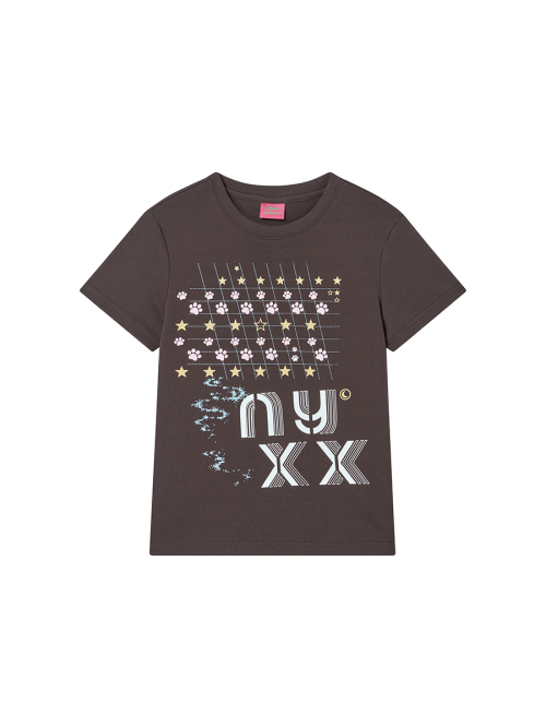 TOE BEANS TEE BROWN
