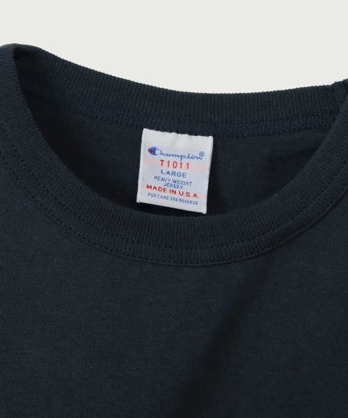 T1011 헤비웨이트 포켓 티셔츠 Navy (Made in USA)