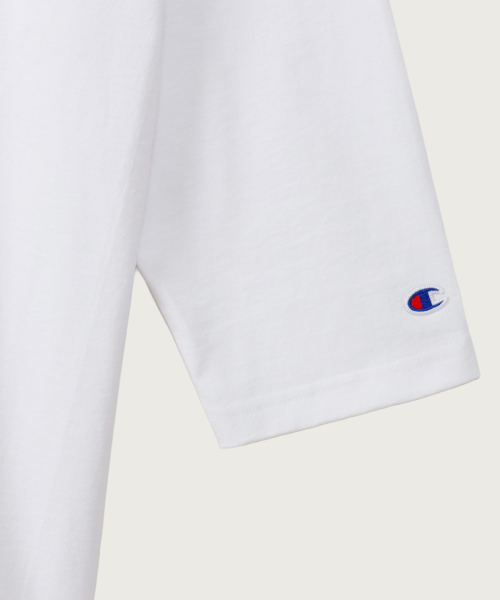 T1011 헤비웨이트 래글런 7부 슬리브 티셔츠 White (Made in USA)