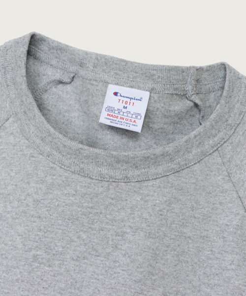 T1011 헤비웨이트 래글런 7부 슬리브 티셔츠 Grey (Made in USA)
