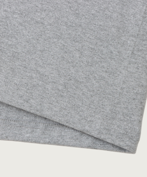 T1011 헤비웨이트 래글런 7부 슬리브 티셔츠 Grey (Made in USA)