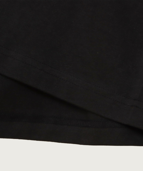 T1011 헤비웨이트 래글런 7부 슬리브 티셔츠 Black (Made in USA)