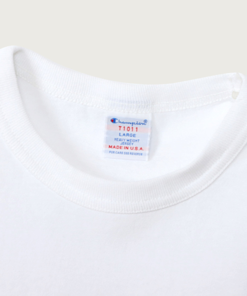 T1011 헤비웨이트 래글런 롱슬리브 티셔츠 White (Made in USA)