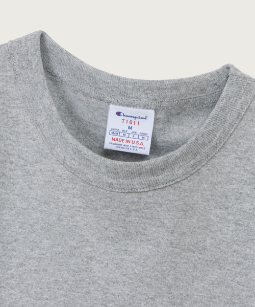 T1011 헤비웨이트 래글런 롱슬리브 티셔츠 Grey (Made in USA)