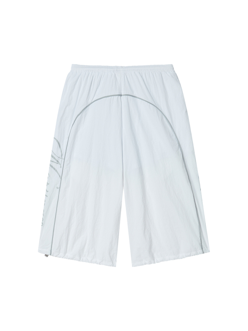 LINE HALF PANTS WHITE