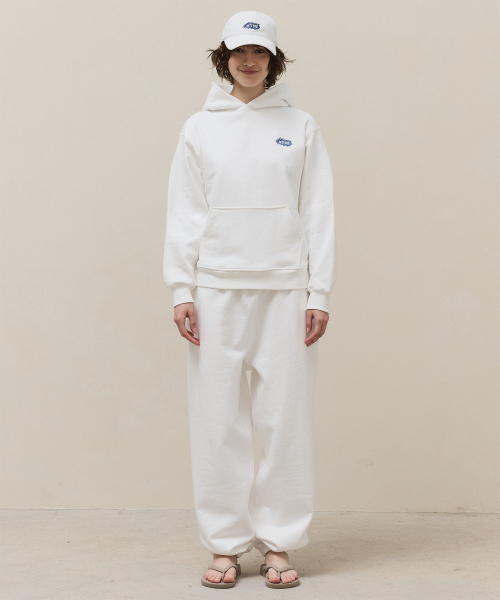 Basic Jogger Sweatpants / White