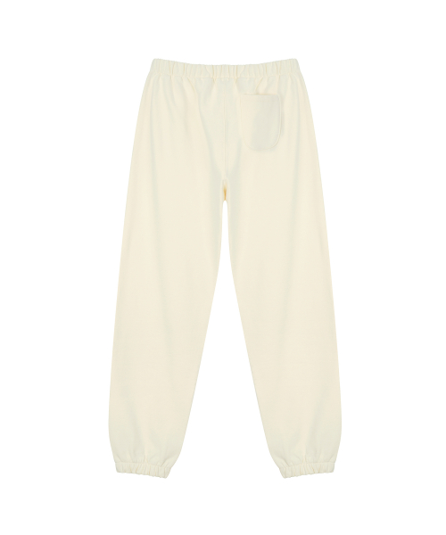 Basic Jogger Sweatpants / Light Yellow