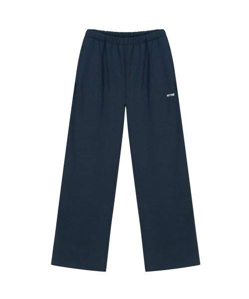 Basic Straight Sweatpants / Navy
