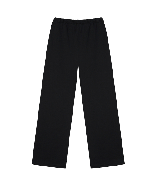 Basic Straight Sweatpants / Black