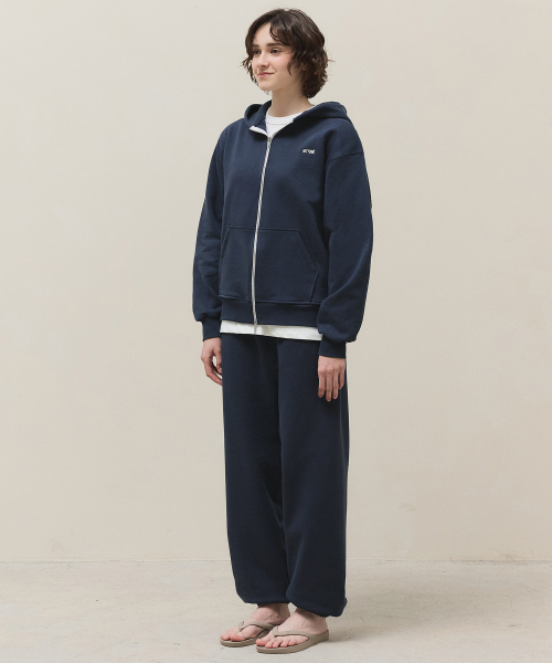 2Way Basic Zip-Up / Navy