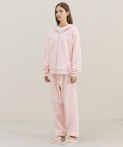 2Way Basic Zip-Up / Pink